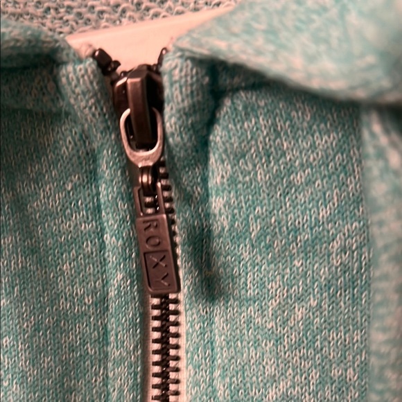 Roxy Blue Zip-Up Jacket with Standing Collar - Picture 5 of 12